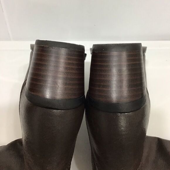 Durango Brown Western Style Leather Platform Riding Boots Tall Boot Size 8 - Picture 7 of 16